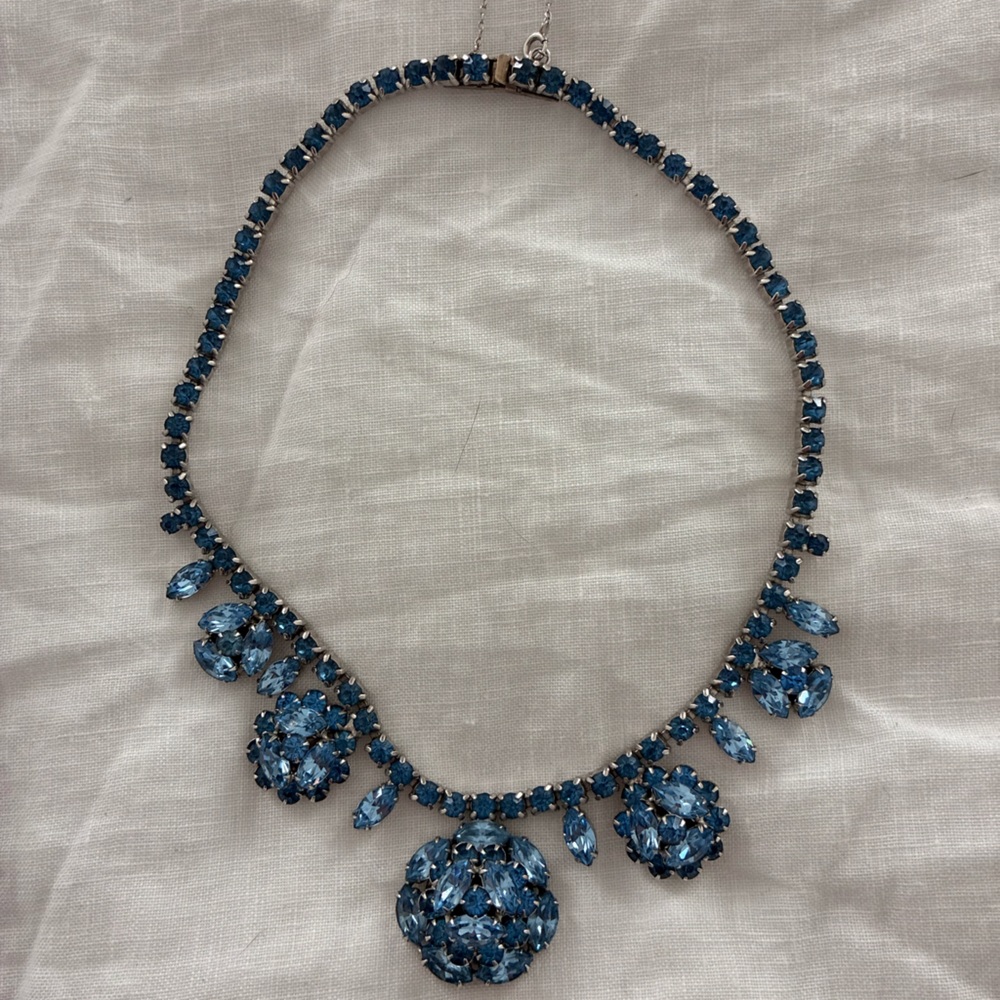 Vintage stamped Hannah Carlisle  rhinestone necklace